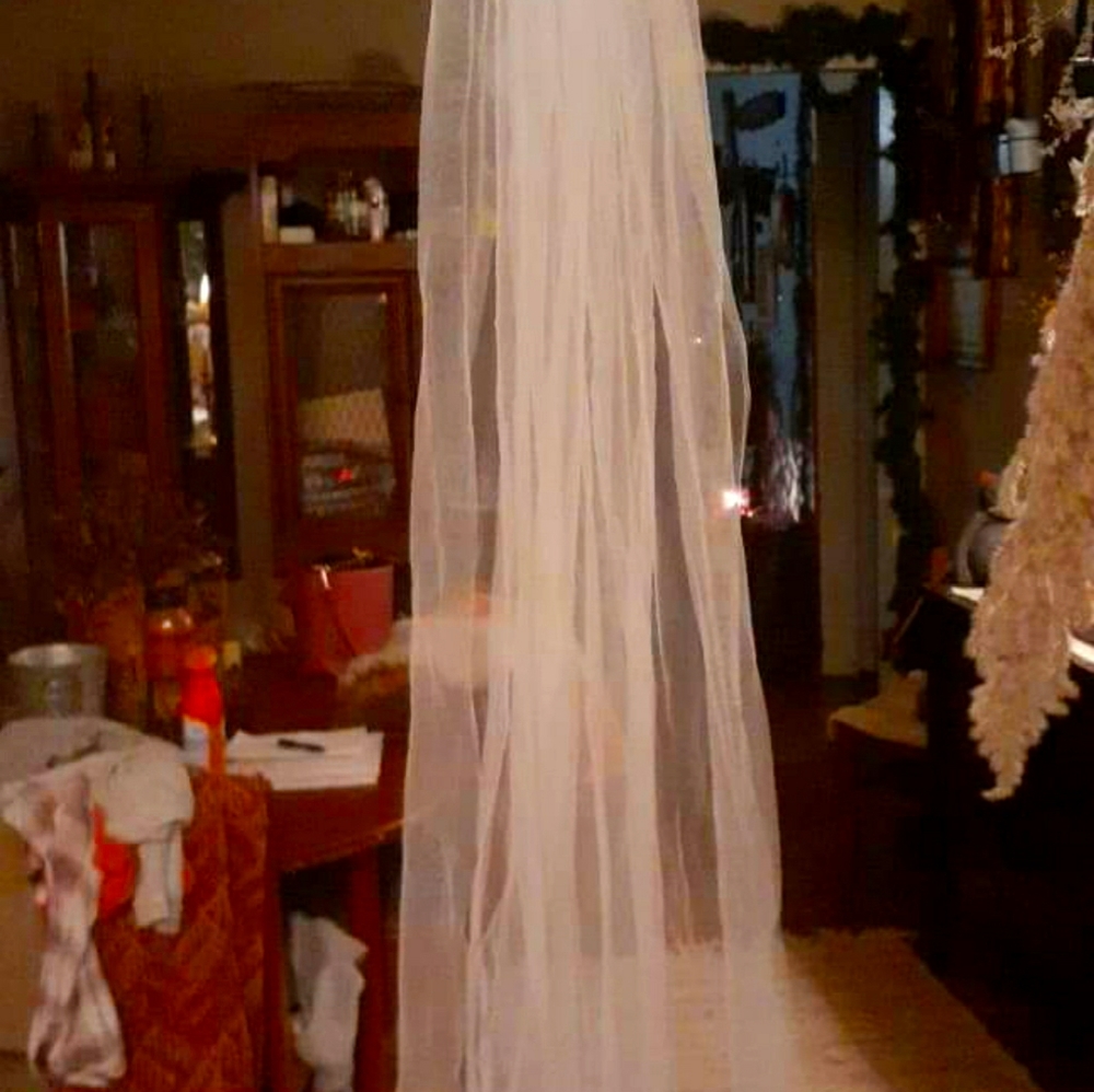 A line wedding dress.